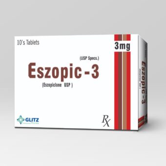 ESZOPIC-3® Tab 3mg (Eszopiclone USP 3mg) – 10 Tablets | Glitz Pharma
