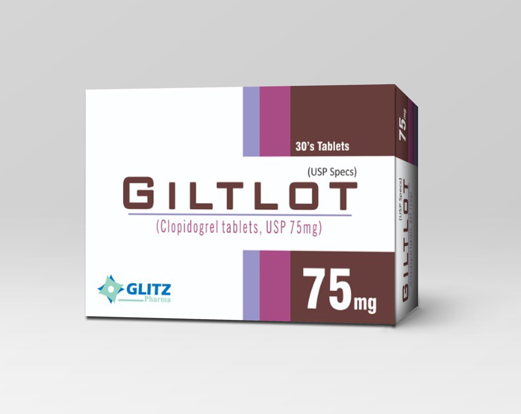 GILTLOT® Tab 75mg (Clopidogrel USP 75mg) – 30 Tablets | Glitz Pharma