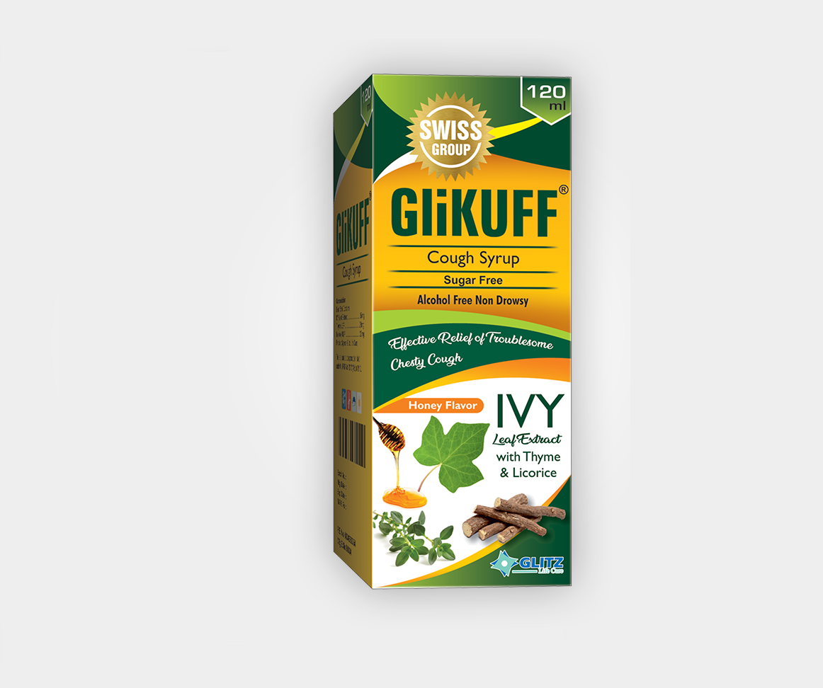 GLIKUFF COUGH SYRUP 120ML – Ivy Leaf, Thyme & Licorice Cough Relief | Pharma Services Group