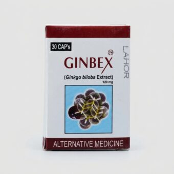 GINBEX Capsules 120mg | Ginkgo Biloba Supplement for Memory & Cognitive Support | Pharma Services Group
