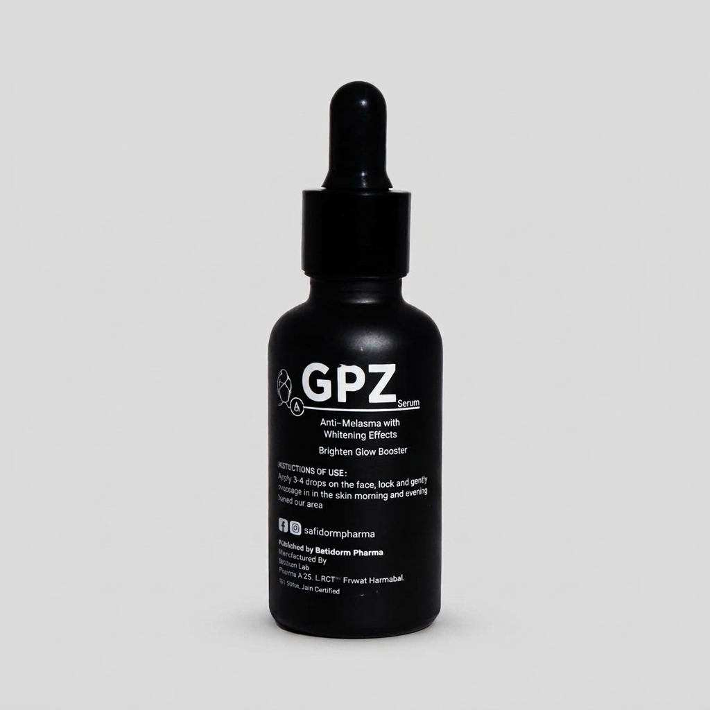 GPZ Serum - Retinol, Vitamin C, Glutathione & Niacinamide Brightening Formula | Saifi Derm Pharma