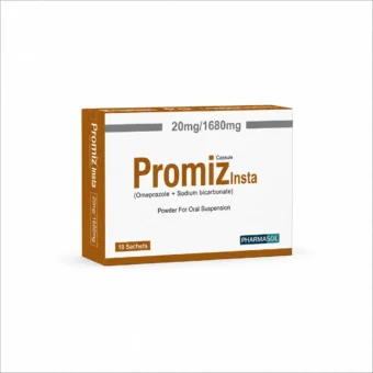 Promiz Insta Sachets (20mg & 40mg) – Immediate-Release Omeprazole & Sodium Bicarbonate Oral Suspension