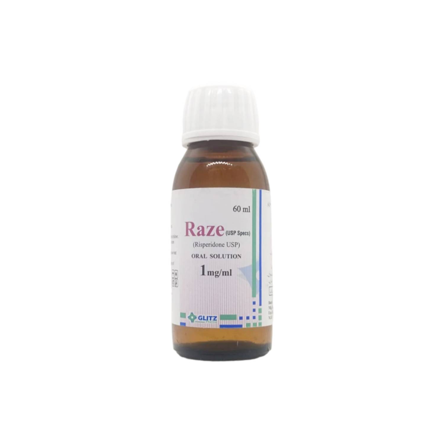 RAZE Oral Solution 60ml (Risperidone USP 1mg/ml) – Antipsychotic Oral Solution | Glitz Pharma - Image 2
