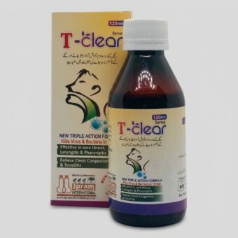 T-Clear Syrup 120ml | Mulberry Extract & Honey for Cough and Throat Comfort | Pharma Services Group