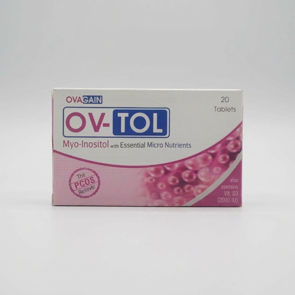 OV-TOL Tablets - Myo-Inositol, D-Chiro-Inositol & Folic Acid Supplement | Saifi Derm Pharma