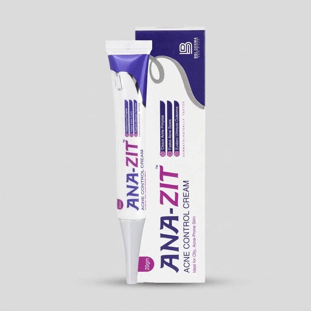 Ana Zit Acne Control Cream 20g - Mandelic Acid & Niacinamide Blemish Treatment | Trasers