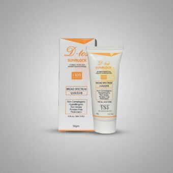 D-TOX Sunblock SPF-100 50g – Broad Spectrum UVA/UVB Sunscreen for All Skin Types | Pharma Services Group