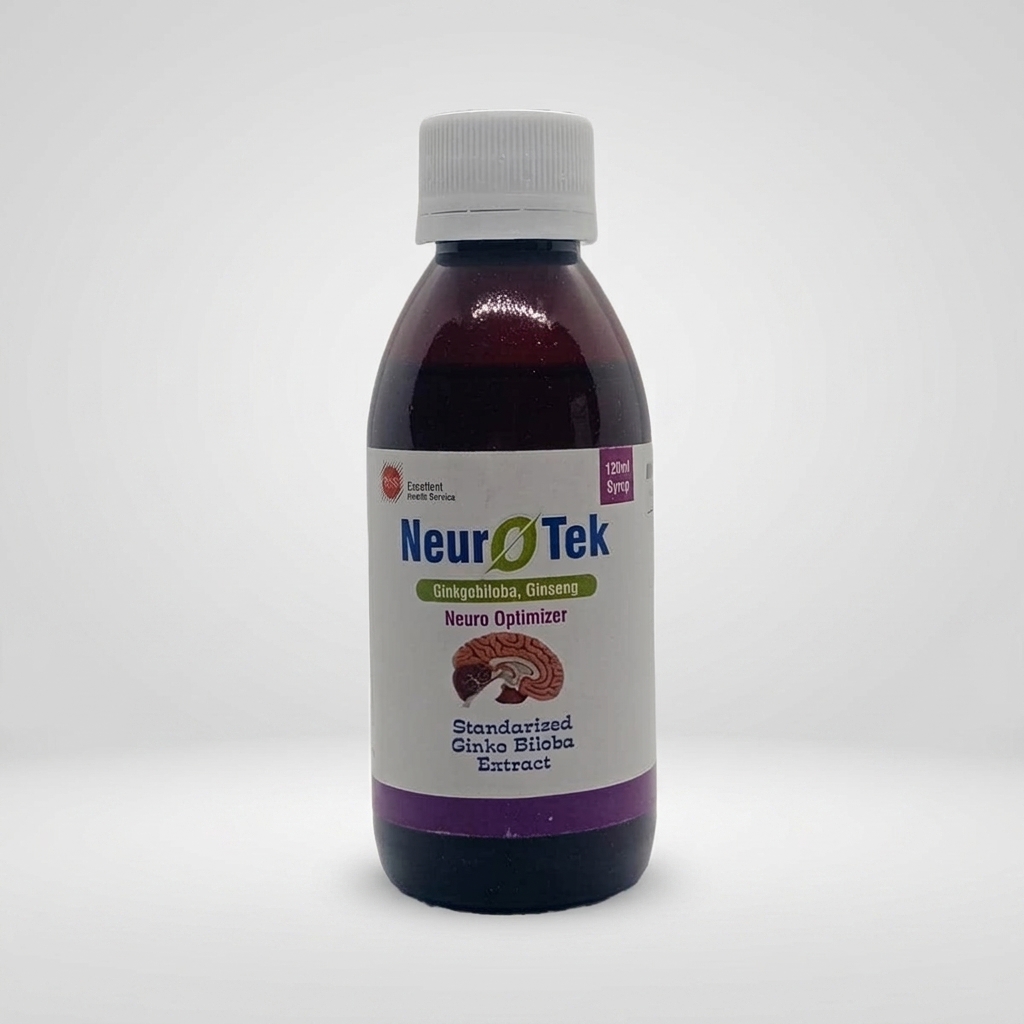 NeuroTek 120ml Syrup | Ginkgo Biloba & Ginseng Neuro Optimizer | Pharma Services Group