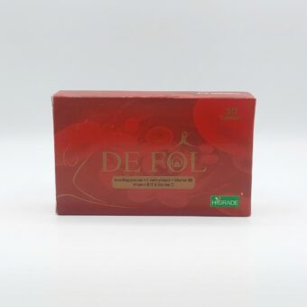 DE FOL Tablet — Iron Bisglycinate, L-Methylfolate, Vitamin B6, B12 & Vitamin C | 30 Tablets | Pharma Services Group