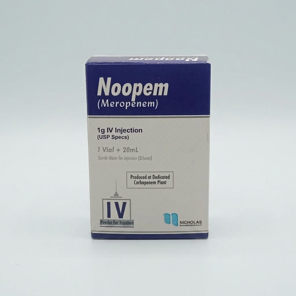 NOOPEM 1g IV Injection — Meropenem 1g Powder for Injection | Antibiotic for Serious Bacterial Infections | Pharma Services Group