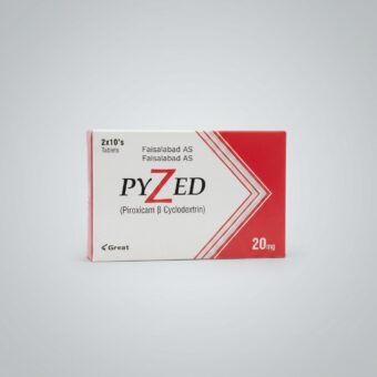 PYZED 20mg Tablet (Piroxicam Beta-Cyclodextrin) for Pain & Inflammation | Pharma Services Group