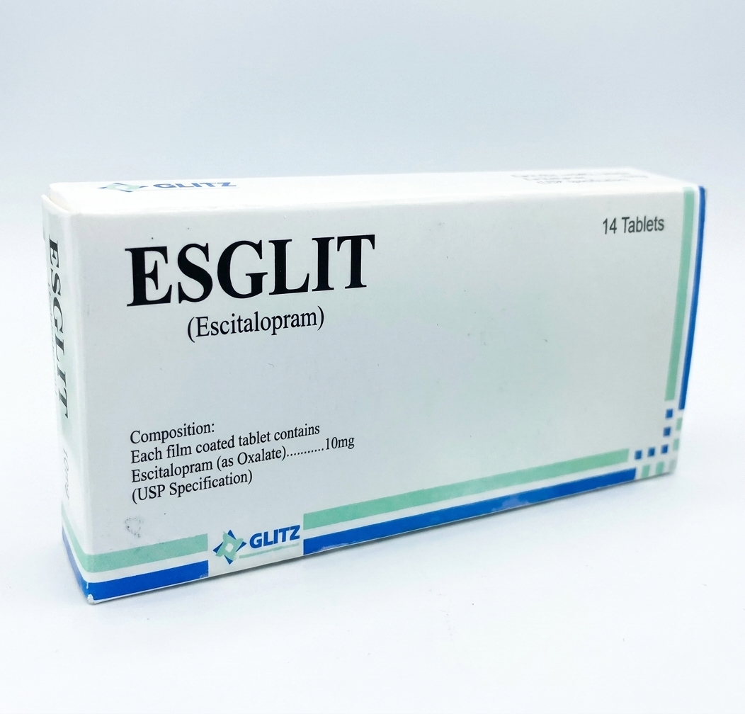 ESGLIT Tab 10mg (Escitalopram 10mg) Tablets – 14 Tablets | USP Specification