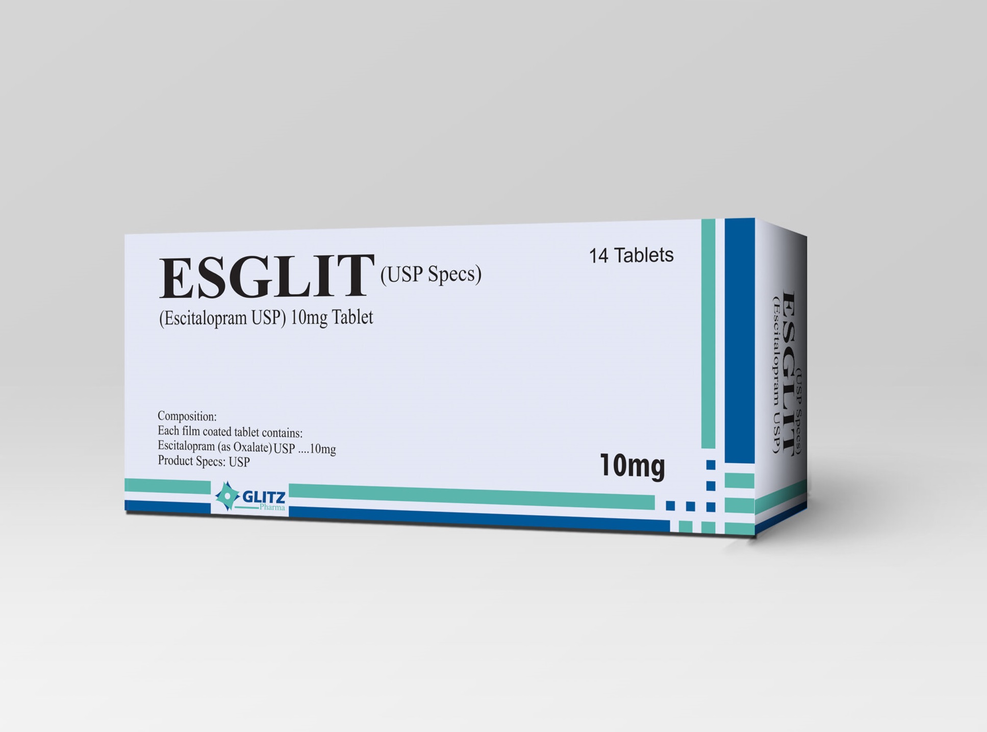 ESGLIT Tab 10mg (Escitalopram 10mg) Tablets – 14 Tablets | SSRI Medicine