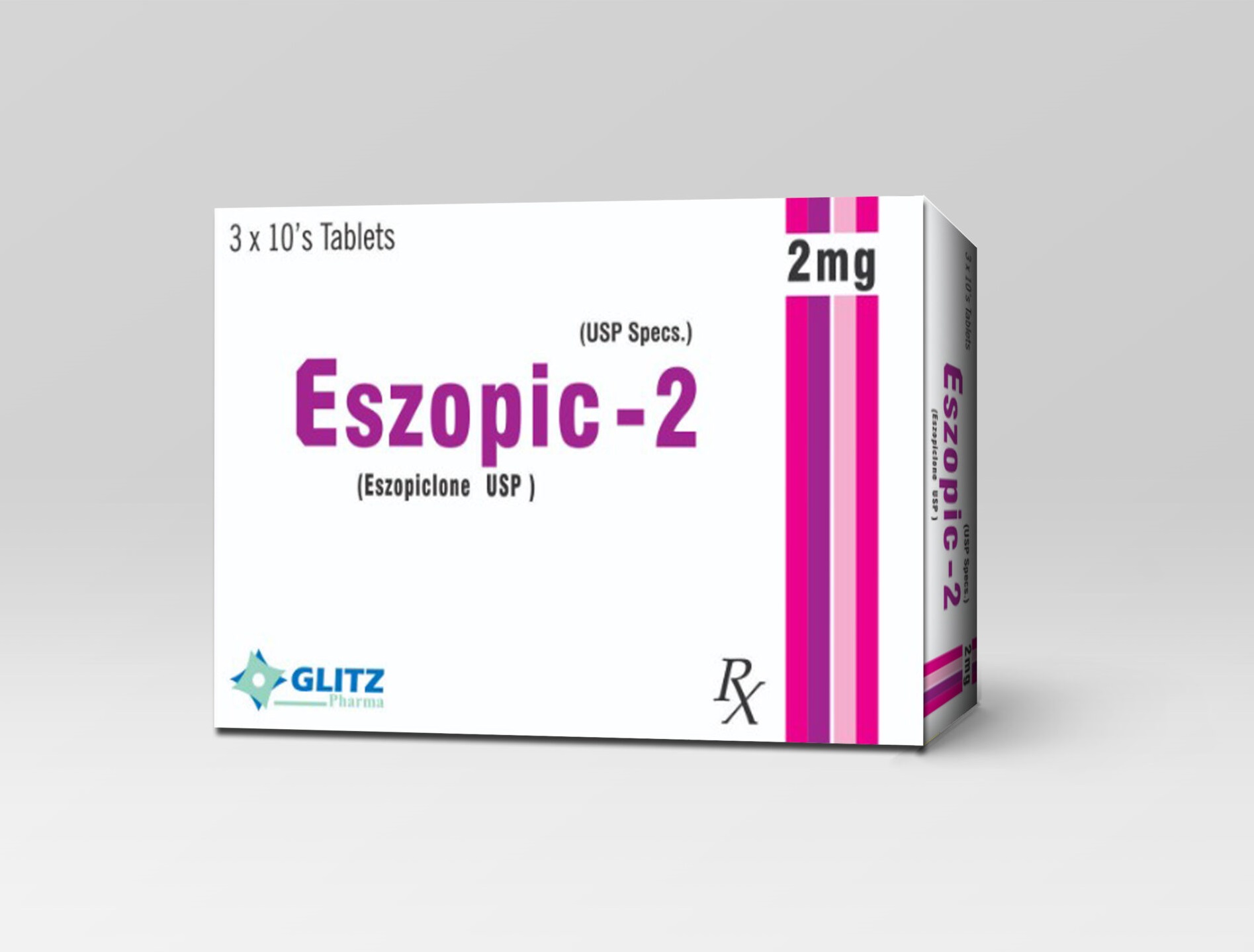 ESZOPIC-2® Tab 2mg (Eszopiclone USP 2mg) – 30 Tablets | Glitz Pharma