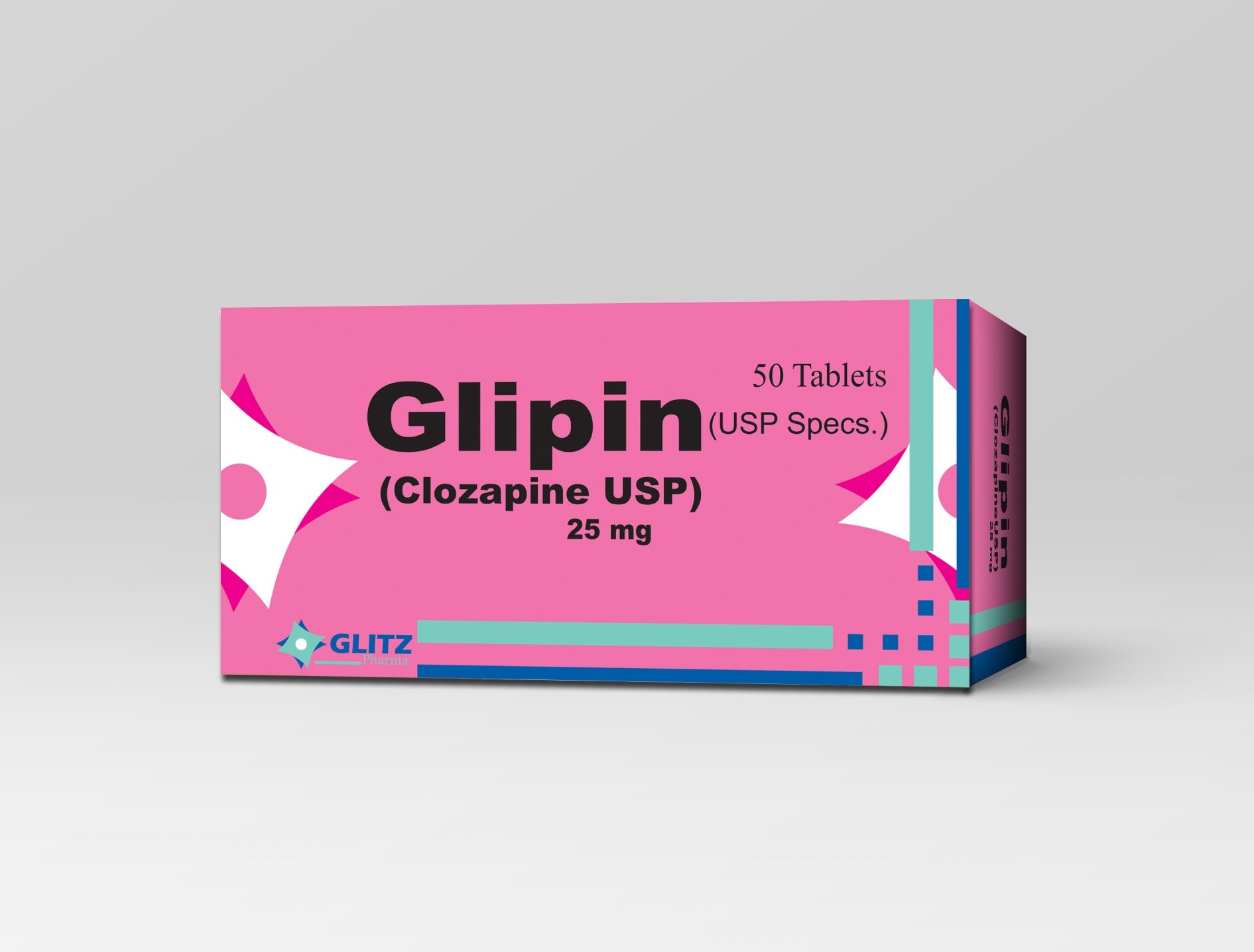 GLIPIN Tab 25mg contains Clozapine USP 25mg