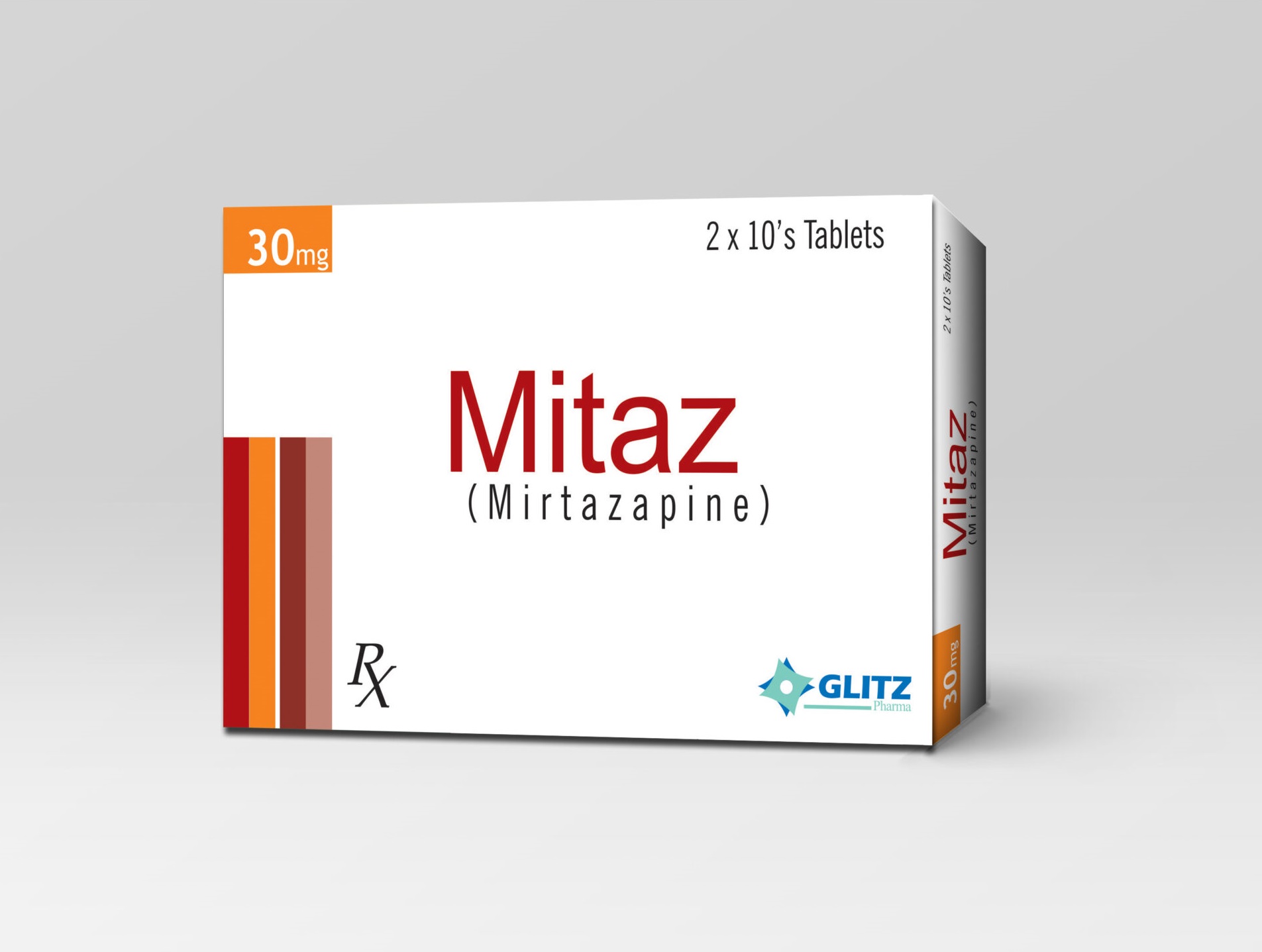 MITAZ 30mg Tablets (Mirtazapine) – 20 Tablets | Glitz Pharma
