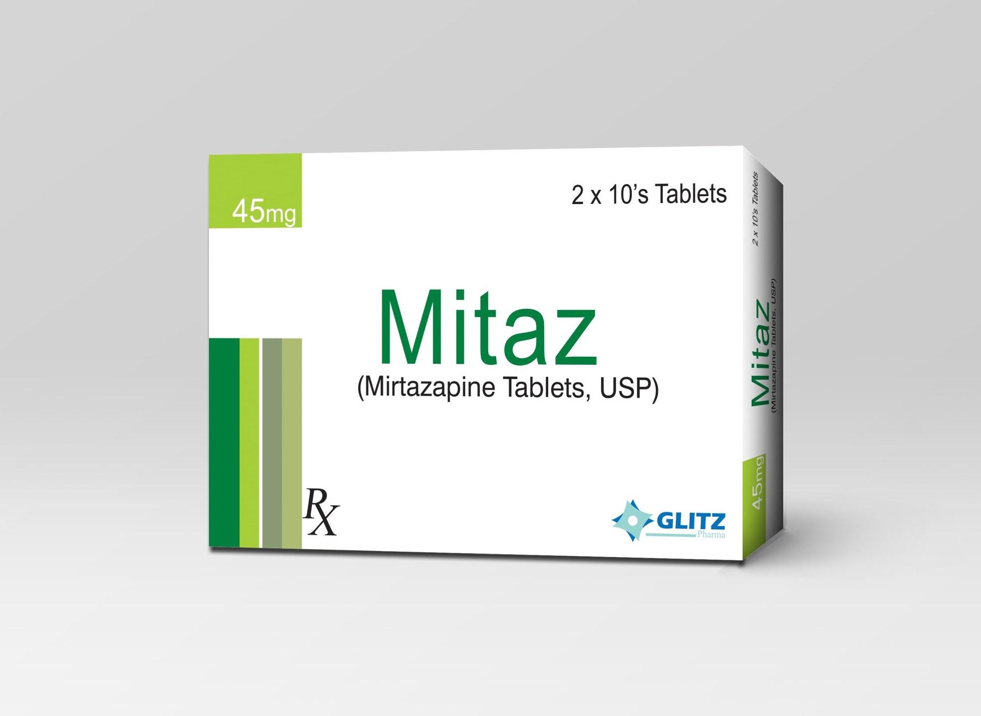 Mitaz Tab 45mg (Mirtazapine) Tablets | Prescription-Only | 2 x 10’s Pack