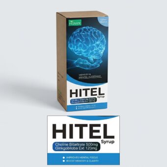 HITEL Syrup 120ml — Choline Bitartrate 500mg & Ginkgo Biloba Extract 120mg for Memory & Mental Alertness | Pharma Services Group
