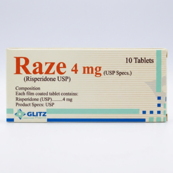 RAZE Tablet 4mg (Risperidone USP) – Uses, Benefits, Dosage, Side Effects | Glitz Pharma