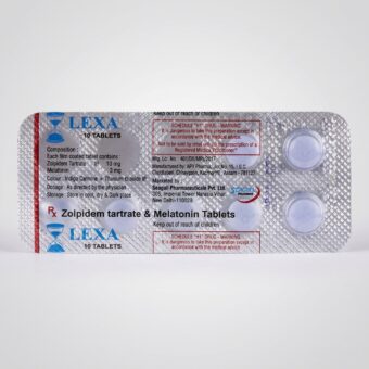 LEXA Tablet – Zolpidem 10mg & Melatonin 3mg for Sleep Support | Pharma Services Group