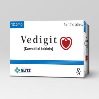 Vedigit 12.5mg Tablets (Carvedilol) – 30 Tablets | Glitz Pharma