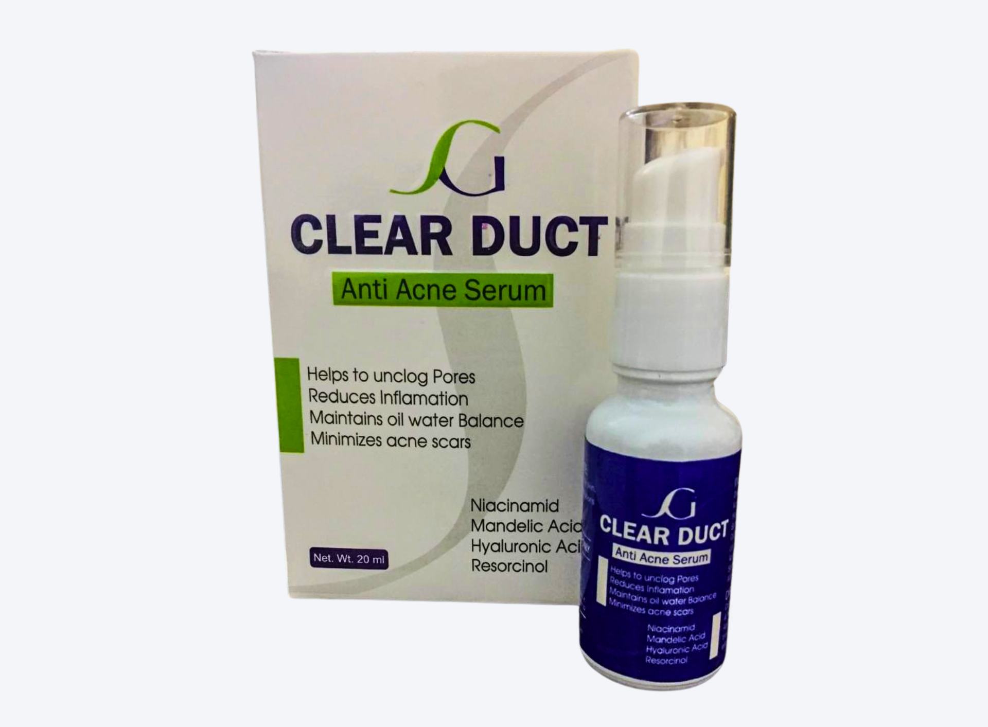 Clear Duct Anti-Acne Serum 20ml - Blemish Control & Pore Clarifying Formula