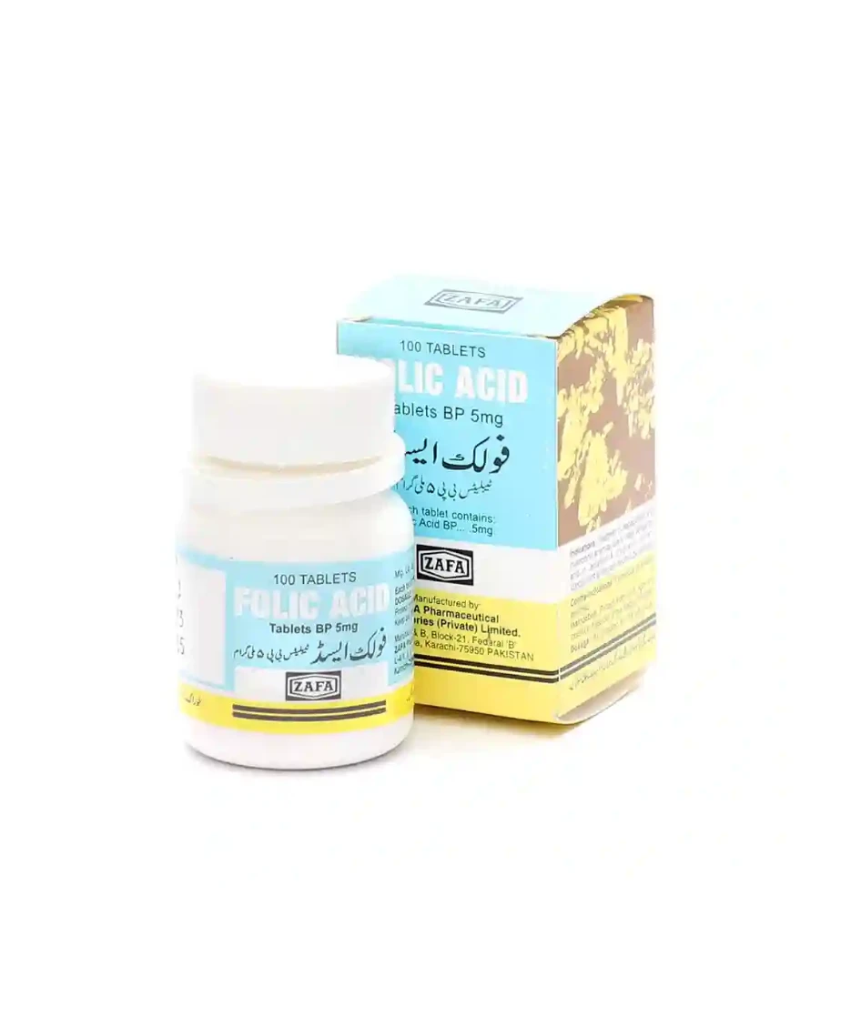 Folic Acid Tablets - Essential Vitamin B9 Prenatal & Cellular Support